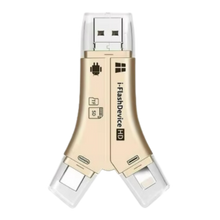 Carica l'immagine nel visualizzatore di Gallery, USB 4-in-1 per telefoni -Oro - Ozerty
