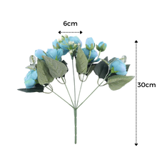 Carica l&#39;immagine nel visualizzatore di Gallery, Bouquet di fiori artificiali di seta con peonie e rose - Ozerty
