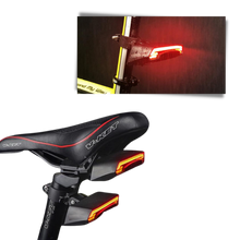 Carica l'immagine nel visualizzatore di Gallery, Luce posteriore di sicurezza della bicicletta con indicatori - Ozerty
