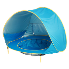 Carica l'immagine nel visualizzatore di Gallery, Tenda da spiaggia portatile per bambini con mini piscina - Ozerty
