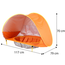 Carica l'immagine nel visualizzatore di Gallery, Tenda da spiaggia portatile per bambini con mini piscina - Ozerty
