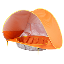 Carica l'immagine nel visualizzatore di Gallery, Tenda da spiaggia portatile per bambini con mini piscina
