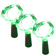 Carica l'immagine nel visualizzatore di Gallery, Stringa di luce LED bottiglie con tappo di sughero (confezione da 3)
