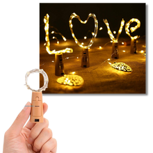 Carica l'immagine nel visualizzatore di Gallery, Stringa di luce LED bottiglie con tappo di sughero (confezione da 3) - Ozerty
