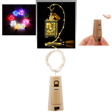 Carica l'immagine nel visualizzatore di Gallery, Stringa di luce LED bottiglie con tappo di sughero (confezione da 3) - Ozerty
