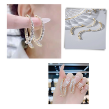 Carica l'immagine nel visualizzatore di Gallery, Orecchini a croce in argento/oro - Ozerty
