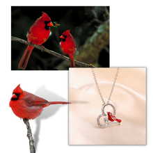 Carica l'immagine nel visualizzatore di Gallery, Collana con ciondolo cuore cardinale - Ozerty
