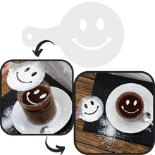 Carica l'immagine nel visualizzatore di Gallery, Stencil per caffè (16 pezzi) - Ozerty
