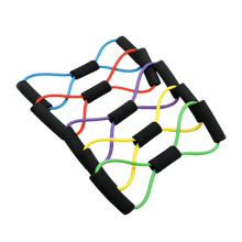Carica l'immagine nel visualizzatore di Gallery, Fascia elastica di resistenza fitness con maniglie e 8 forme - Ozerty
