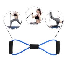 Carica l'immagine nel visualizzatore di Gallery, Fascia elastica di resistenza fitness con maniglie e 8 forme - Ozerty

