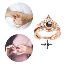 Carica l&#39;immagine nel visualizzatore di Gallery, &quot;Ti amo&quot; in 100 lingue con un bellissimo anello - Ozerty
