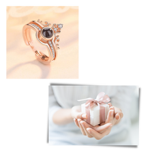 Carica l&#39;immagine nel visualizzatore di Gallery, &quot;Ti amo&quot; in 100 lingue con un bellissimo anello - Ozerty
