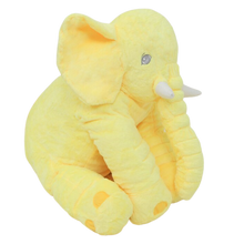 Carica l'immagine nel visualizzatore di Gallery, Cuscino grande di peluche di elefante

