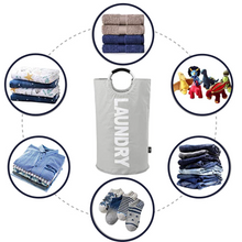 Carica l&#39;immagine nel visualizzatore di Gallery, Borsa pieghevole per il cesto della biancheria con manici - Ozerty
