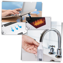 Carica l'immagine nel visualizzatore di Gallery, Leggero supporto invisibile in alluminio per laptop
