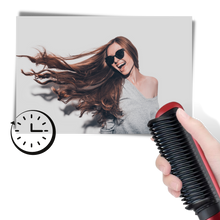 Carica l'immagine nel visualizzatore di Gallery, Piastra per capelli elettrica a spazzola in ceramica

