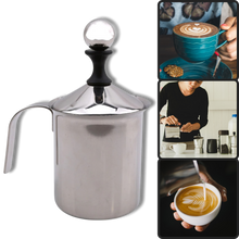 Carica l'immagine nel visualizzatore di Gallery, Montalatte manuale in acciaio inox 400ml - Ozerty
