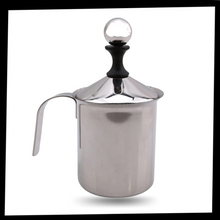 Carica l'immagine nel visualizzatore di Gallery, Montalatte manuale in acciaio inox 400ml - Ozerty
