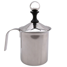 Carica l'immagine nel visualizzatore di Gallery, Montalatte manuale in acciaio inox 400ml - Ozerty
