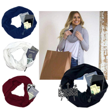 Carica l&#39;immagine nel visualizzatore di Gallery, Calda sciarpa con tasca nascosta
