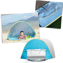 Carica l'immagine nel visualizzatore di Gallery, Tenda da spiaggia portatile per bambini con mini piscina - Ozerty
