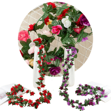 Carica l'immagine nel visualizzatore di Gallery, Ghirlanda di rose artificiali
