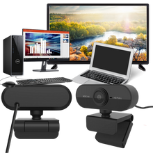 Carica l'immagine nel visualizzatore di Gallery, Webcam USB HD 1080p rotante con microfono - Ozerty
