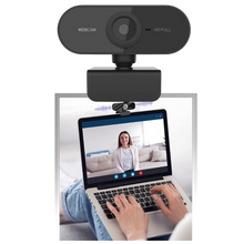 Carica l'immagine nel visualizzatore di Gallery, Webcam USB HD 1080p rotante con microfono
