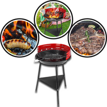 Carica l'immagine nel visualizzatore di Gallery, GRIGLIA A CARBONE BBQ ROTONDA PORTATILE - Ozerty

