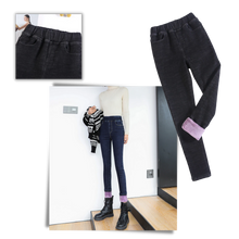 Carica l'immagine nel visualizzatore di Gallery, Jeggings termici in pile da donna
