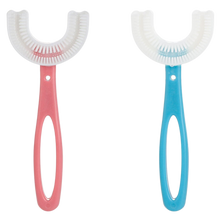 Carica l'immagine nel visualizzatore di Gallery, Spazzolino da denti a forma di U per bambini (confezione da 2) - Ozerty
