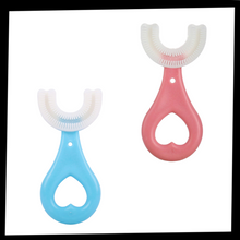Carica l'immagine nel visualizzatore di Gallery, Spazzolino da denti a forma di U per bambini (confezione da 2) - Ozerty
