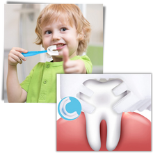 Carica l'immagine nel visualizzatore di Gallery, Spazzolino da denti a forma di U per bambini (confezione da 2)
