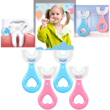 Carica l'immagine nel visualizzatore di Gallery, Spazzolino da denti a forma di U per bambini (confezione da 2) - Ozerty
