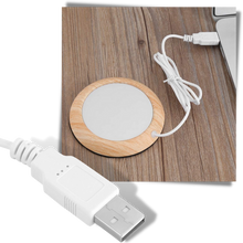 Carica l'immagine nel visualizzatore di Gallery, Scaldabicchieri elettrico USB in legno - Ozerty

