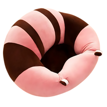 Carica l'immagine nel visualizzatore di Gallery, Cuscino igienico regolabile per seggiolino per bambini -Strisce rosa marrone - Ozerty
