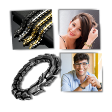 Carica l&#39;immagine nel visualizzatore di Gallery, Bracciale regolabile Drago di Midgard - Ozerty
