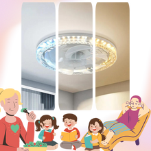 Carica l'immagine nel visualizzatore di Gallery, Ventilatore da soffitto estetico con luce e telecomando - Ozerty
