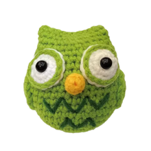 Carica l'immagine nel visualizzatore di Gallery, Kit di Animali all'Uncinetto per Principianti -Gufo verde - Ozerty
