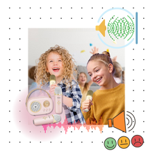 Carica l'immagine nel visualizzatore di Gallery, Mini Karaoke Bluetooth a Doppio Microfono per Bambini - Ozerty
