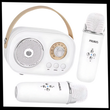 Carica l'immagine nel visualizzatore di Gallery, Mini Karaoke Bluetooth a Doppio Microfono per Bambini - Ozerty
