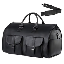 Carica l&#39;immagine nel visualizzatore di Gallery, Borsa a Duffel Convertibile per Abbigliamento -Nero - Ozerty
