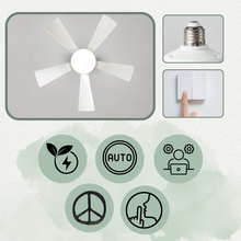 Carica l'immagine nel visualizzatore di Gallery, Lampada per ventilatore con zoccolo E27 - Ozerty
