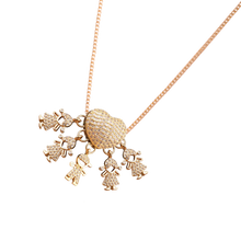 Carica l'immagine nel visualizzatore di Gallery, Elegante collana con charm per la mamma -1 Ragazzo 4 Ragazze - Ozerty
