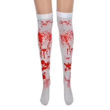 Carica l&#39;immagine nel visualizzatore di Gallery, Calze Compressori con Design Festivi per Halloween -Bloody Mary - Ozerty
