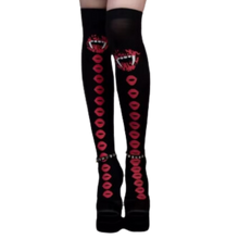 Carica l&#39;immagine nel visualizzatore di Gallery, Calze Compressori con Design Festivi per Halloween -Morso di vampiro - Ozerty
