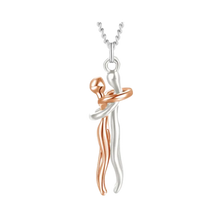 Carica l'immagine nel visualizzatore di Gallery, Collana per coppia Abbraccio d'Amore -Rosa - Ozerty
