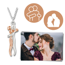 Carica l'immagine nel visualizzatore di Gallery, Collana per coppia Abbraccio d'Amore - Ozerty
