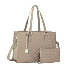 Carica l&#39;immagine nel visualizzatore di Gallery, Borsa Tote bag con scomparto isolato -Beige - Ozerty
