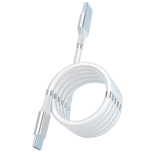 Carica l&#39;immagine nel visualizzatore di Gallery, Cavo USB magnetico flessibile -Bianco - Ozerty
